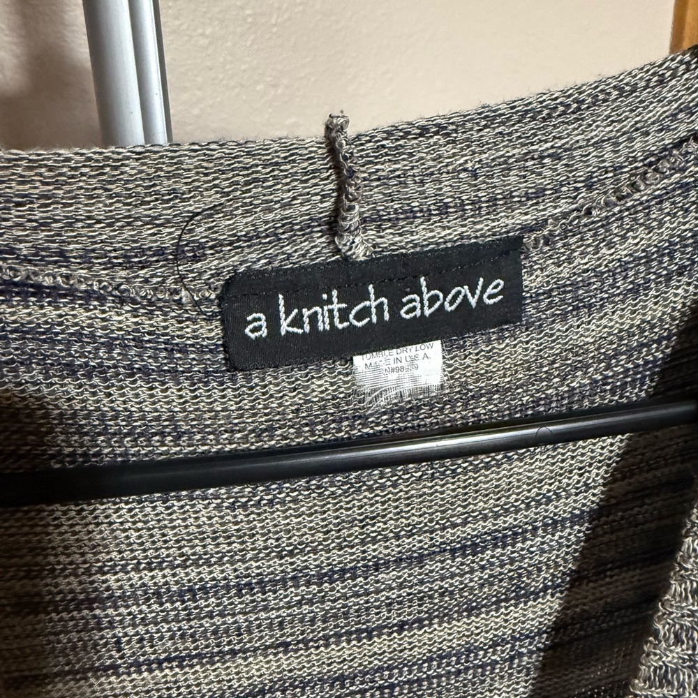 A Knitch Above Women's Blue and Gray Cardigan - Picture 3 of 4